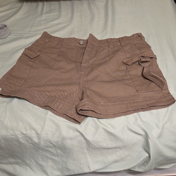 Angel Kiss Tan Women's Cargo Shorts - Picture 1 of 4